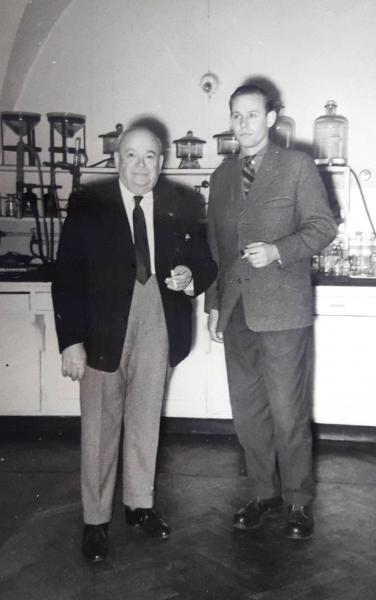 Profesor Paweł Misiuna z Profesorem F. Skubiszewskim