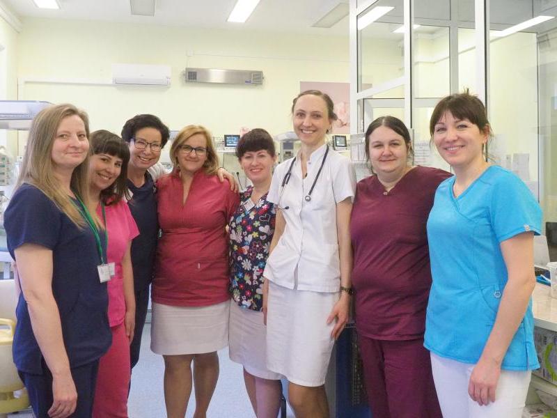 zespół medyczny opiekujący się maleńkimi pacjentami w SPSK1