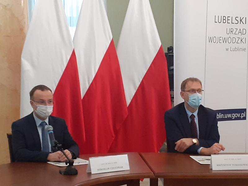 konferencja prasowa o dodatku Kuriera Lubelskiego o szczepieniach - 18.10.21