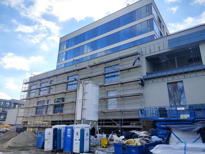 budowa przy ul. Staszica 16 - 3.12.2021 (fot. A.Guzowska)