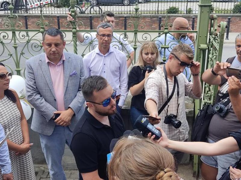 odsłonięcie rzeźby koziołka Stasia