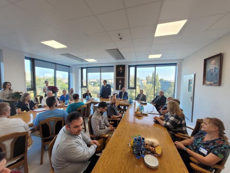 spotkanie w Klinice Chir. Og. - zmiana na stanowisku Kierownika Kliniki /03.10.23/ fot. Anna Guzowska