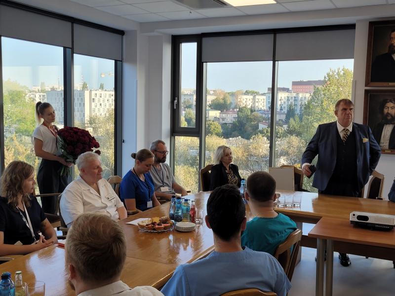 spotkanie w Klinice Chir. Og. - zmiana na stanowisku Kierownika Kliniki /03.10.23/ fot. Anna Guzowska