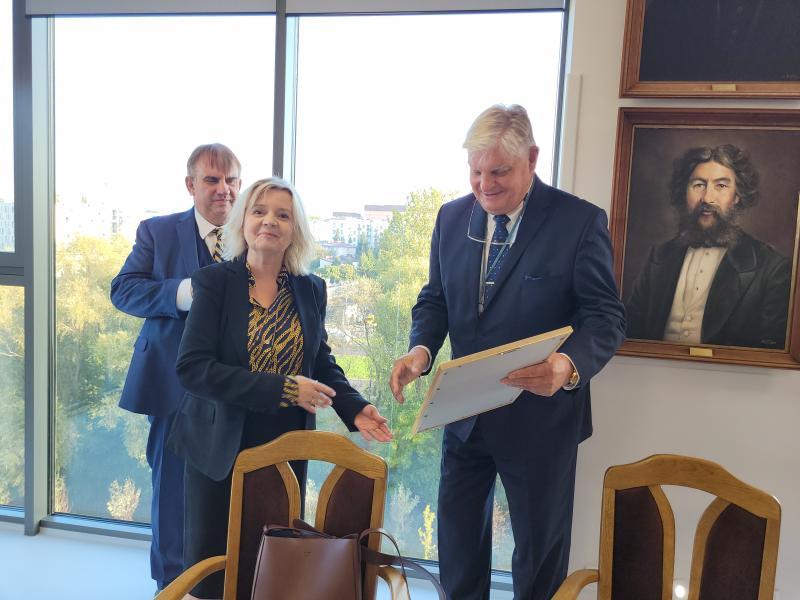 spotkanie w Klinice Chir. Og. - zmiana na stanowisku Kierownika Kliniki /03.10.23/ fot. Anna Guzowska