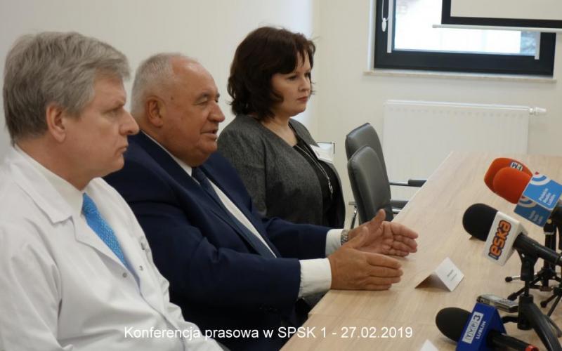 konferencja prasowa w SPSK 1