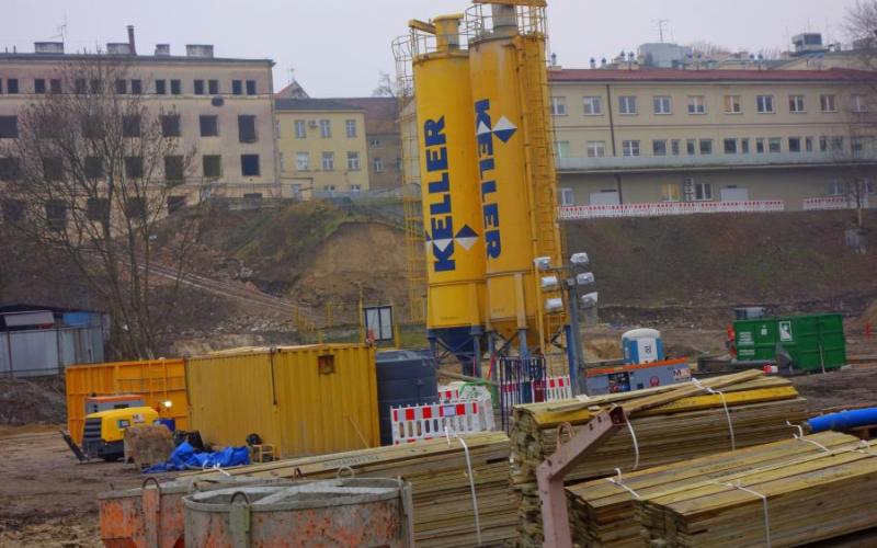 plac budowy Staszica 16 - 8.01.2020