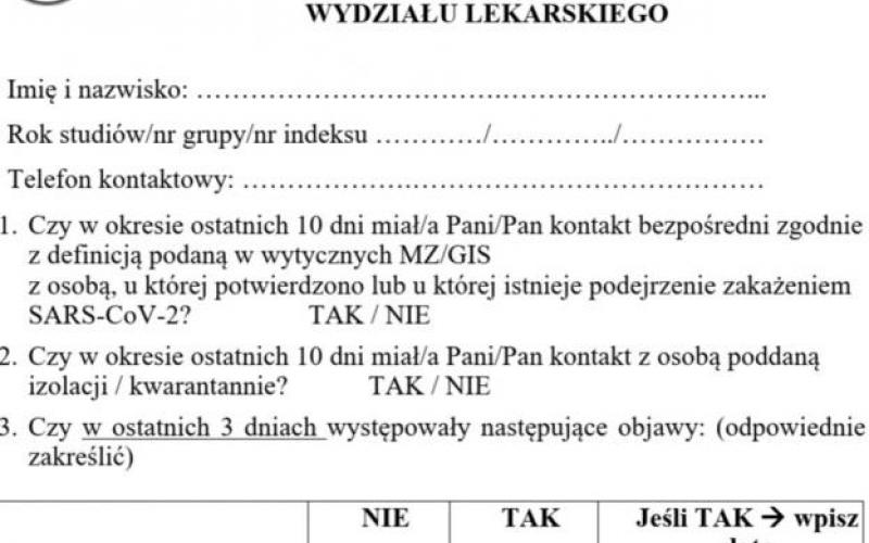 Ankieta dla studentów - aktualności