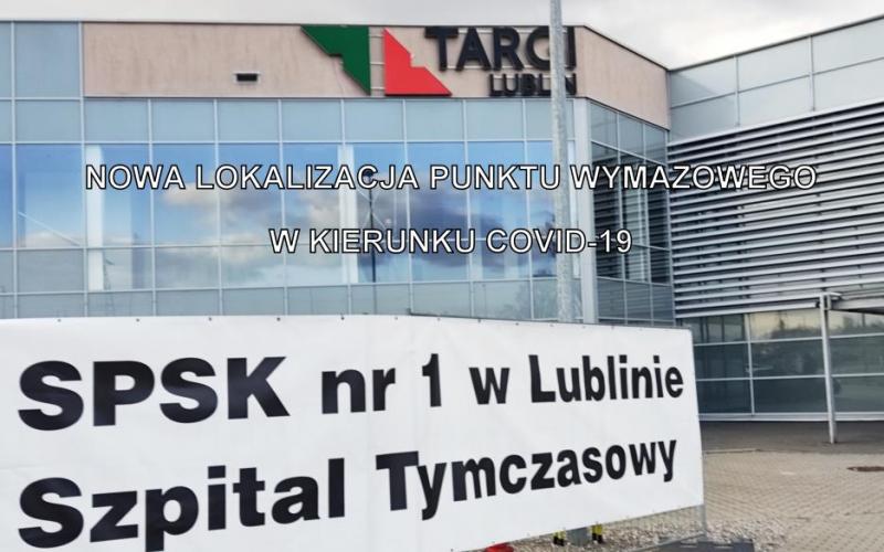 punkt wymazowy przeniesiony do Szpitala Tymczasowego