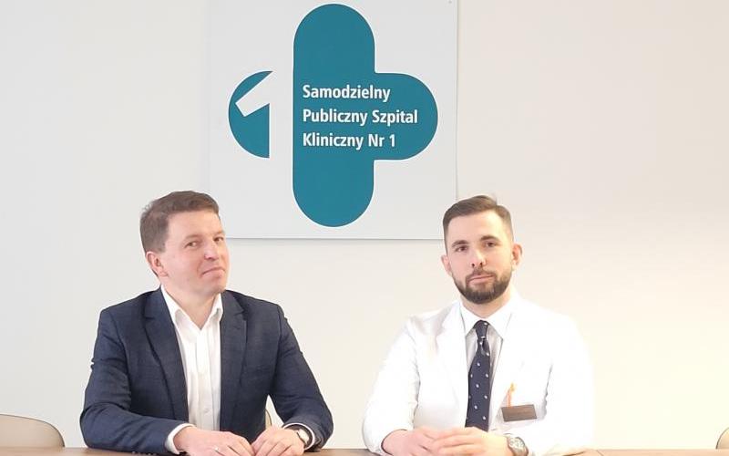 Konferencja pras. dot. operacji zakrzepicy żył głębokich (SPSK1 fot. Anna Guzowska) - 14.03.2023