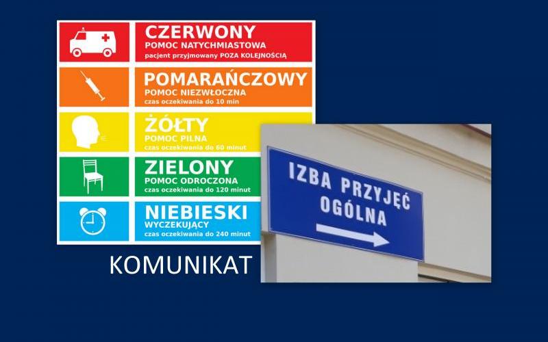 Izba Przyjęć - komunikat