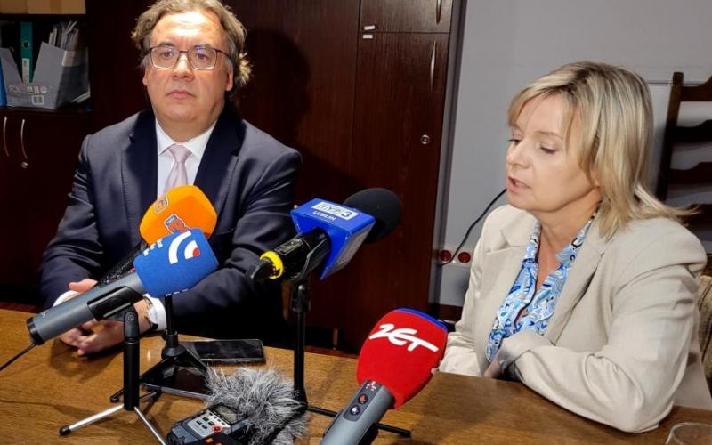 Dyrektor Naczelna SPSK 1 Beata Gawelska, Kierownik Kliniki Okulistyki Ogólnej Prof. Robert Rejdak