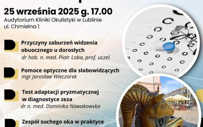 Lubelskie Spotkanie Stowarzyszenia Chirurgów Okulistów Polskich - ulotka
